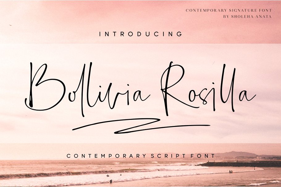 Пример шрифта Bollivia Rosilla #1